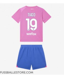 Günstige AC Milan Theo Hernandez #19 3rd trikot Kinder 2023-24 Kurzarm (+ Kurze Hosen)